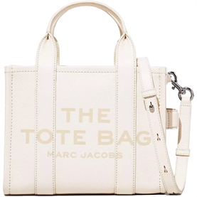 Marc Jacobs The Leather Small Tote Bag, Cotton/Silver